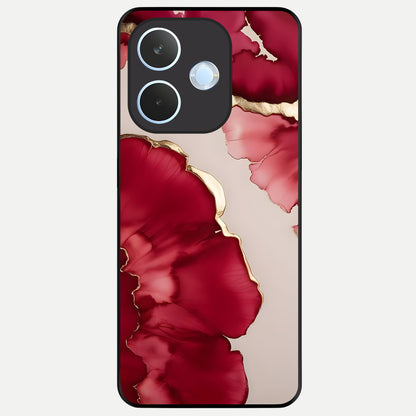  Pink And White Marble Glass Case For Oppo Reno 15 Pro mini back cover – full design glossy printed glass finish