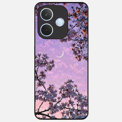  Purple Serenity Moon Glass Case For Oppo Reno 15 Pro mini back cover – full design glossy printed glass finish
