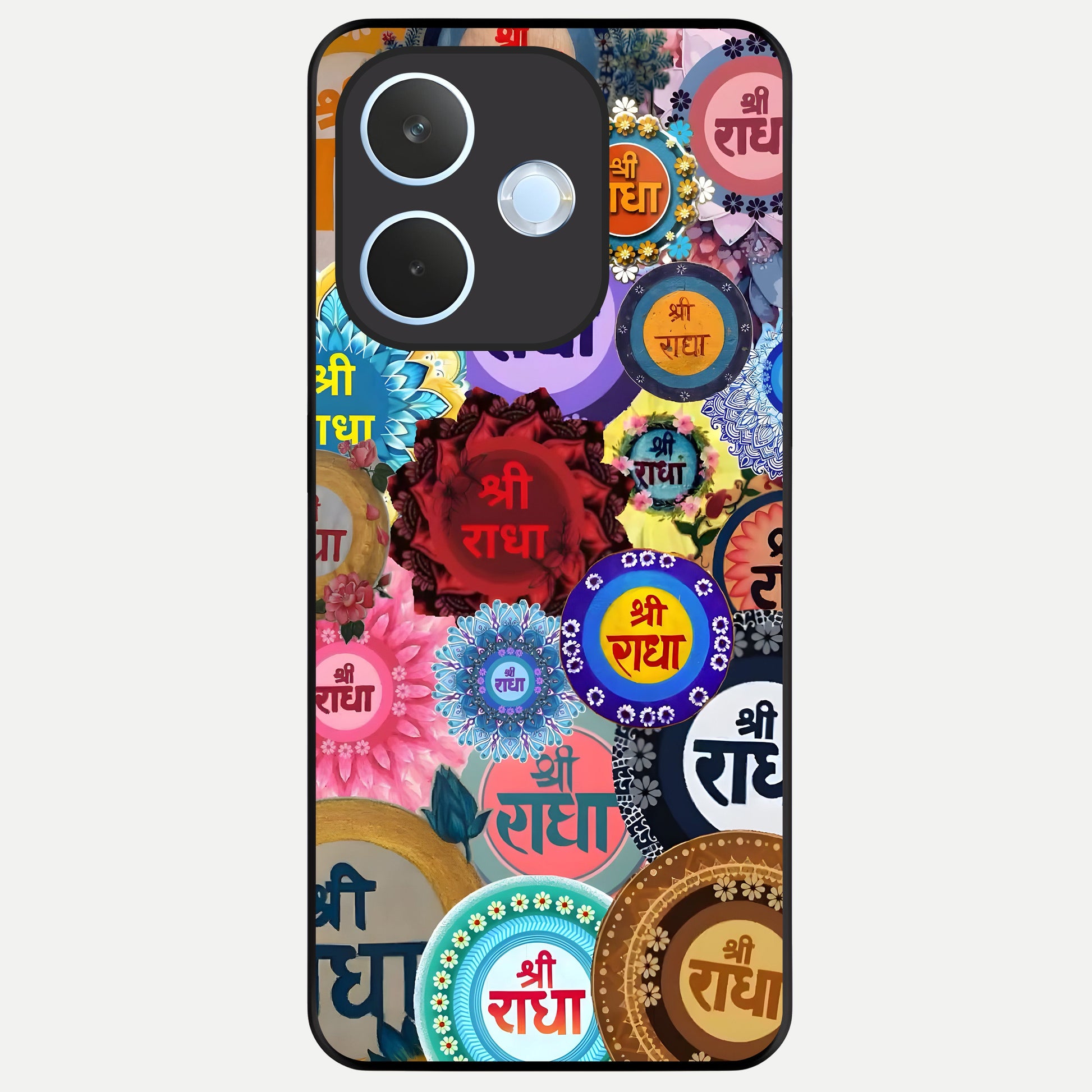  Radha Divine Bloom Glass Case For Oppo Reno 15 Pro mini back cover – full design glossy printed glass finish
