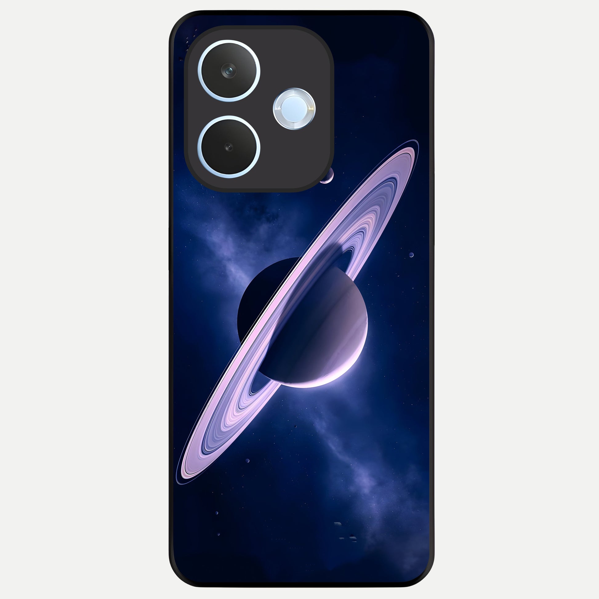  Saturn Ring Mystique Glass Case For Oppo Reno 15 Pro mini back cover – full design glossy printed glass finish