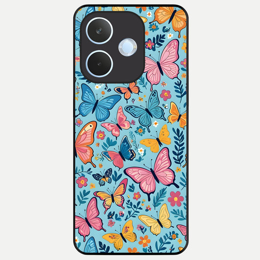  Spring Wing Garden Glass Case For Oppo Reno 15 Pro mini back cover – full design glossy printed glass finish