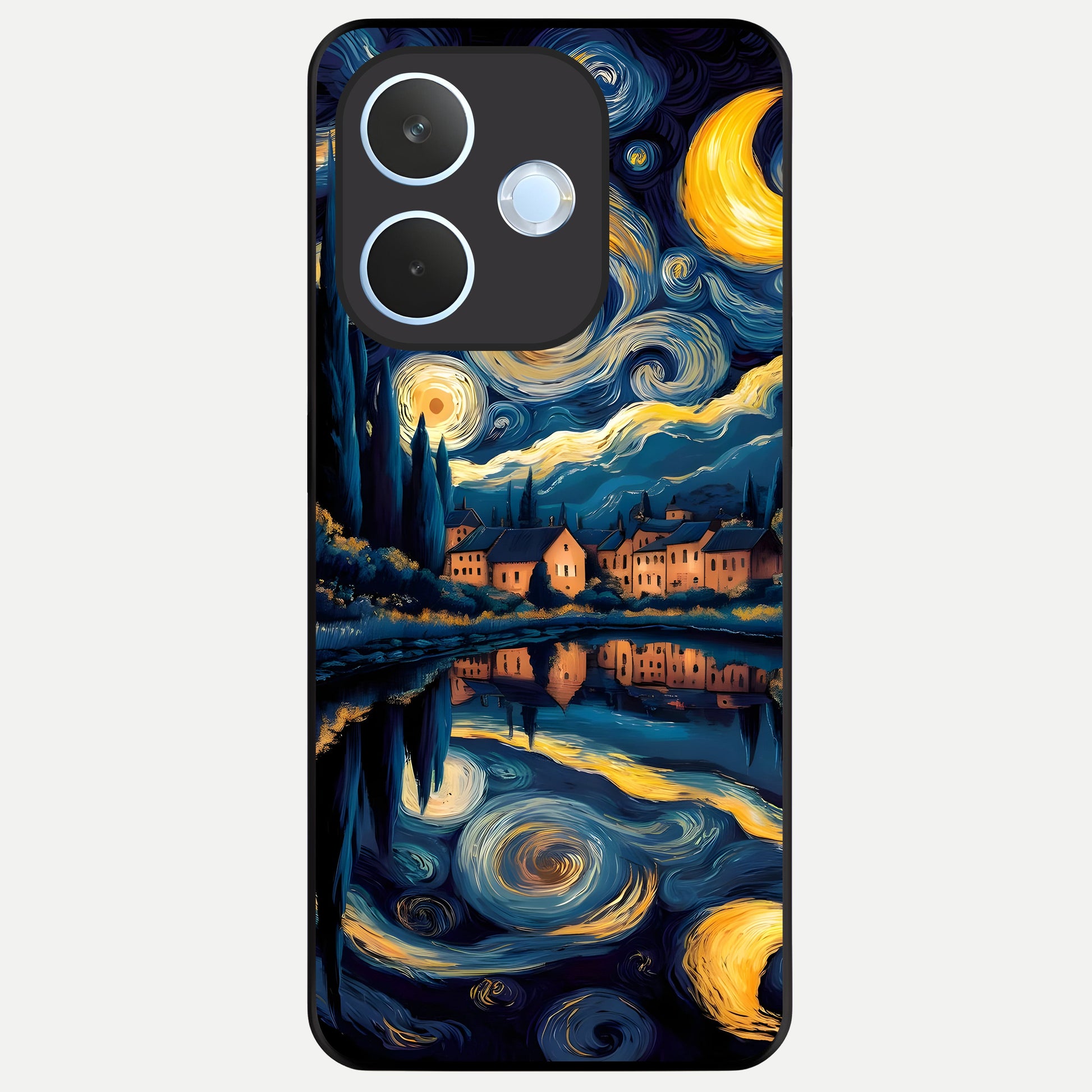  Starry Sky Serenity Glass Case For Oppo Reno 15 Pro mini back cover – full design glossy printed glass finish