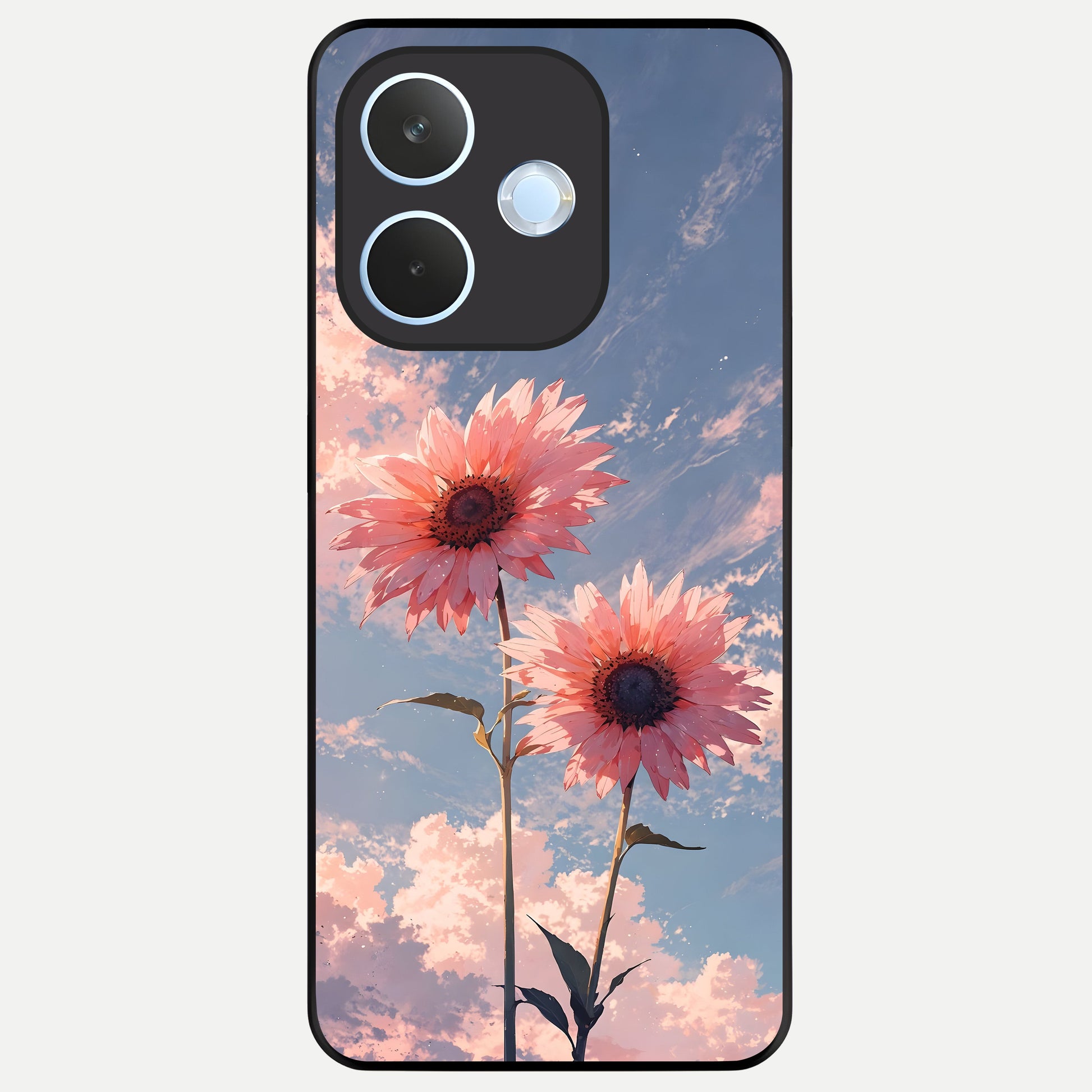  Sun Moon Balance Glass Case For Oppo Reno 15 Pro mini back cover – full design glossy printed glass finish
