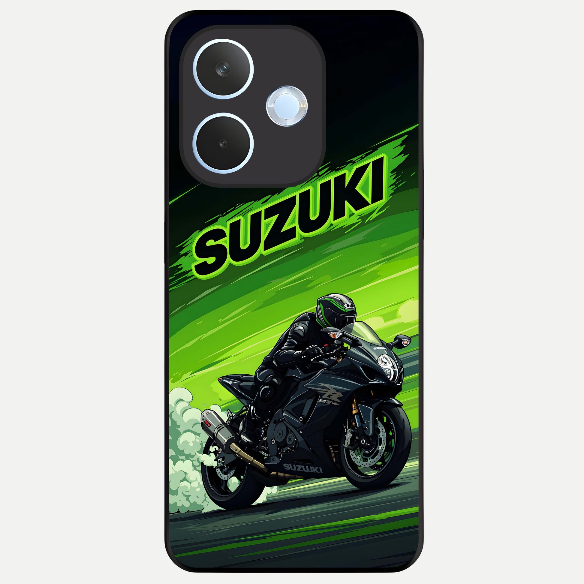  Suzuki Speed Beast Glass Case For Oppo Reno 15 Pro mini back cover – full design glossy printed glass finish