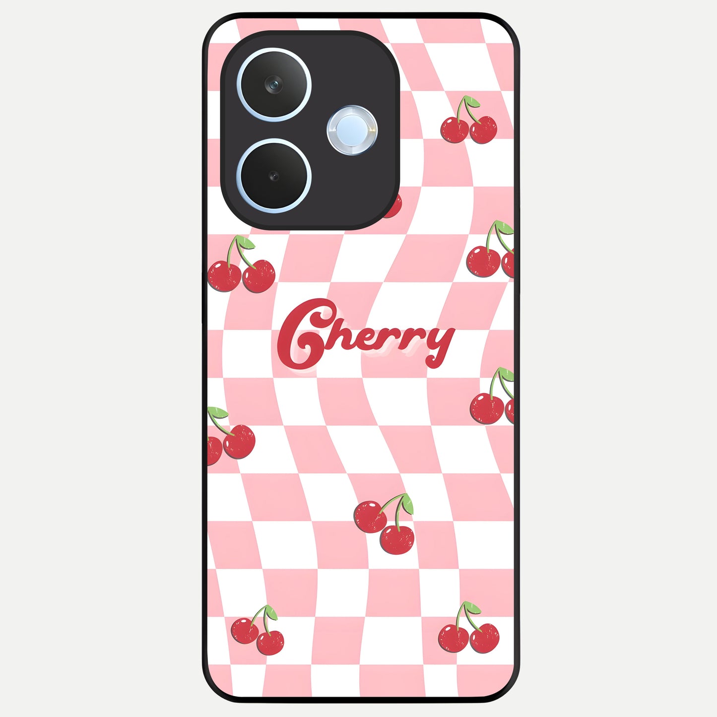 Sweet Cherry Vibes Glass Case For Oppo Reno 15 Pro mini back cover – full design glossy printed glass finish
