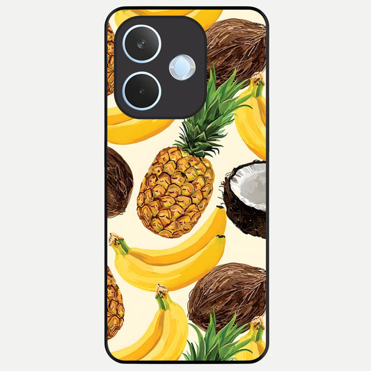  Tropical Fruit Mood Glass Case For Oppo Reno 15 Pro mini back cover – full design glossy printed glass finish