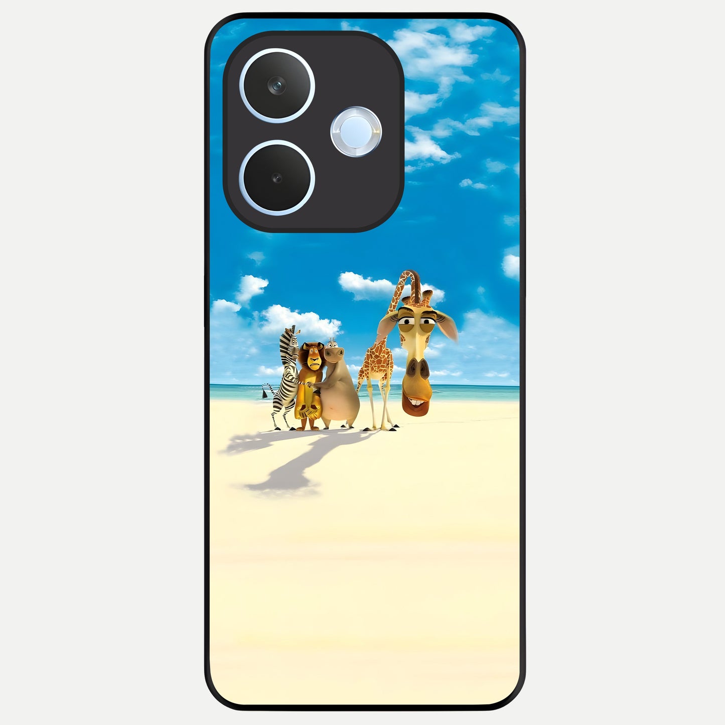  Tropical Fun Squad Glass Case For Oppo Reno 15 Pro mini back cover – full design glossy printed glass finish