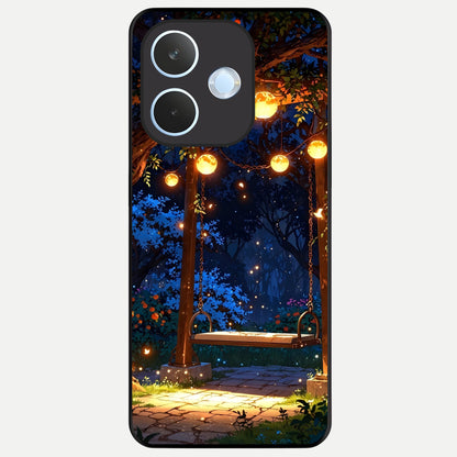 Twilight Garden Swing Glass Case For Oppo Reno 15 Pro mini back cover – full design glossy printed glass finish