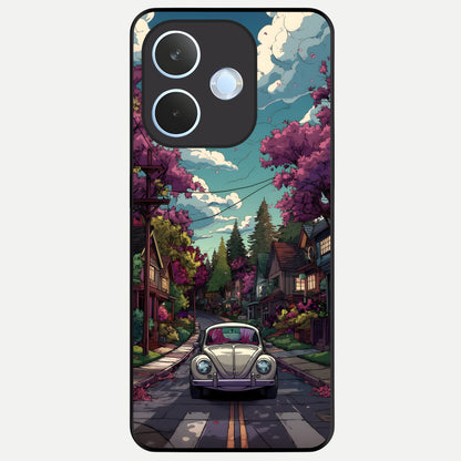  Vintage Street Drive Glass Case For Oppo Reno 15 Pro mini back cover – full design glossy printed glass finish