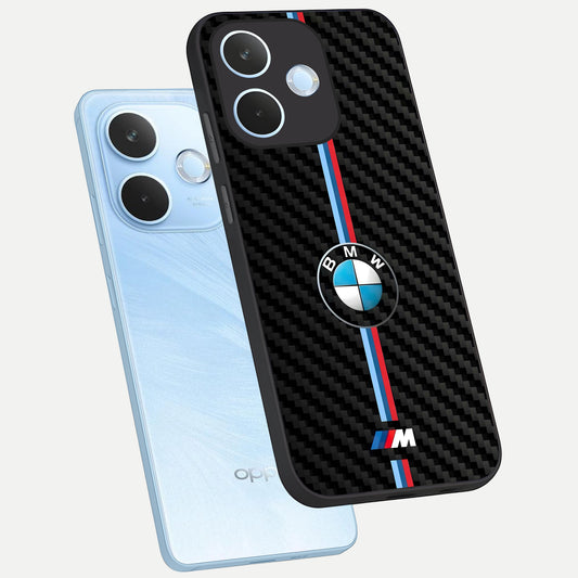  BMW Pattern phone case For Oppo Reno 15 Pro mini showing premium glass back cover with detailed artwork