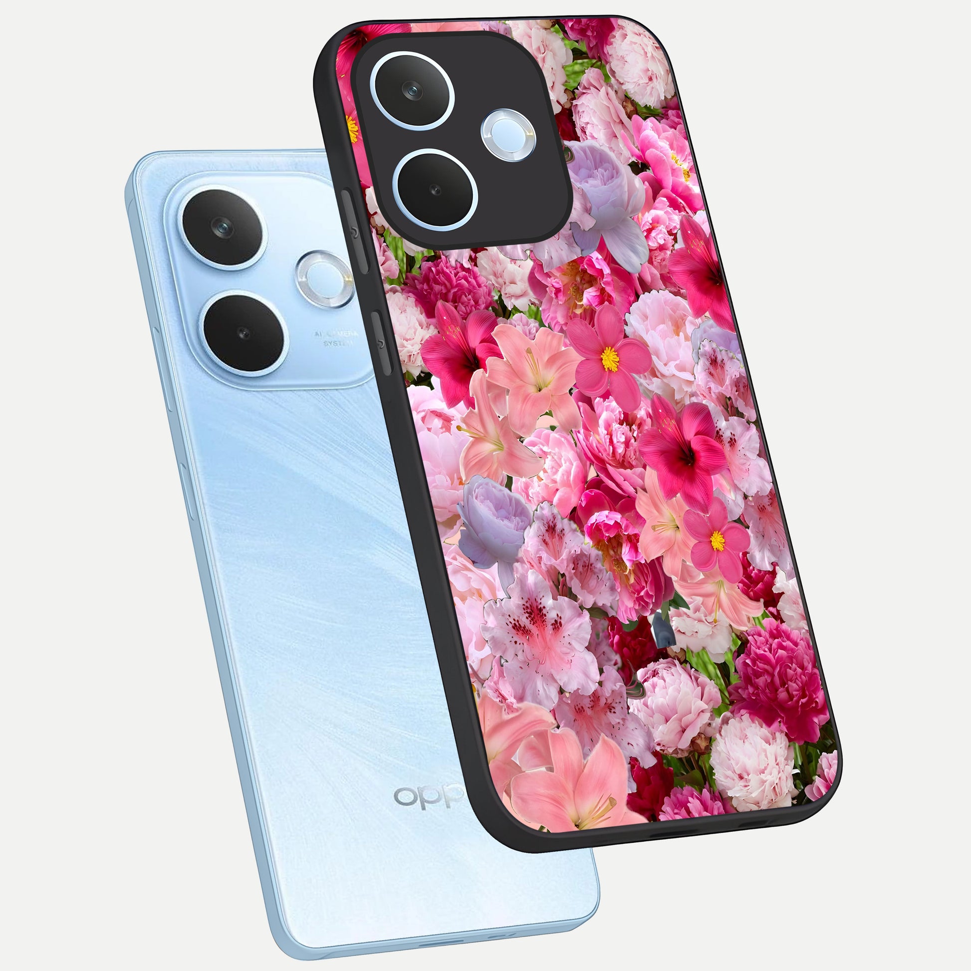  Bloom Crush Fantasy phone case For Oppo Reno 15 Pro mini showing premium glass back cover with detailed artwork