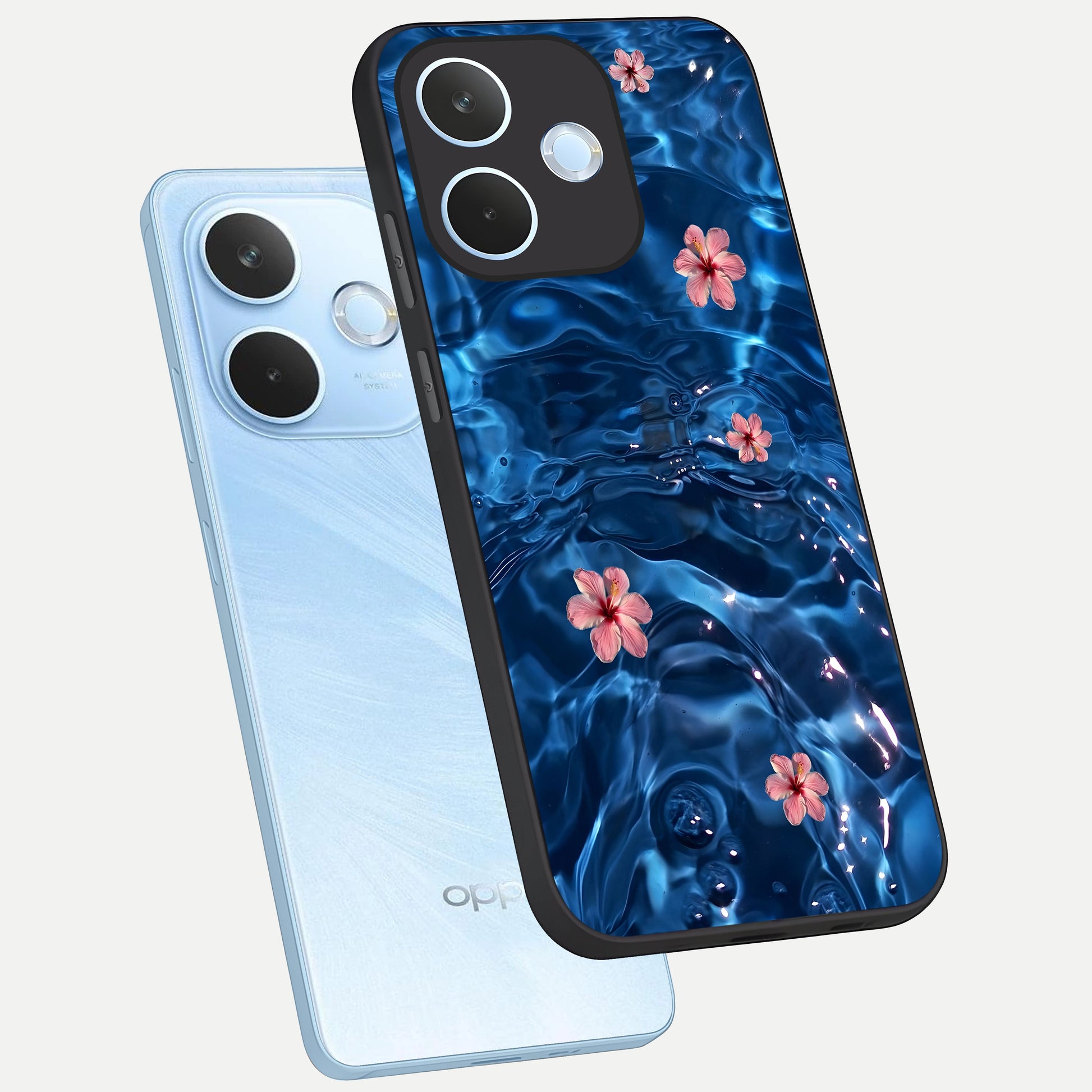  Bloom Thread Art phone case For Oppo Reno 15 Pro mini showing premium glass back cover with detailed artwork