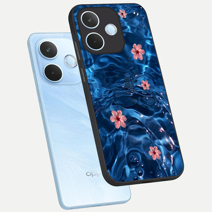  Bloom Thread Art phone case For Oppo Reno 15 Pro mini showing premium glass back cover with detailed artwork