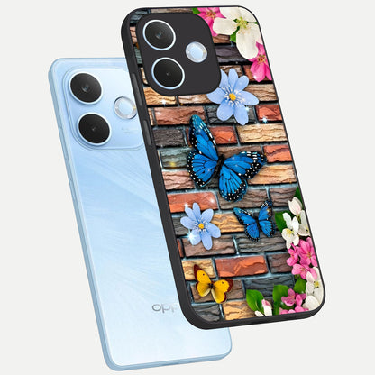  Brick Bloom Flight phone case For Oppo Reno 15 Pro mini showing premium glass back cover with detailed artwork