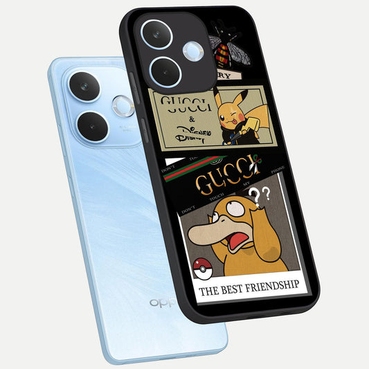  Cartoon Brand Play Mashup phone case For Oppo Reno 15 Pro mini showing premium glass back cover with detailed artwork