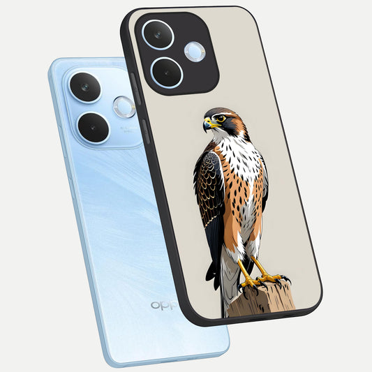  Clever Eagle phone case For Oppo Reno 15 Pro mini showing premium glass back cover with detailed artwork
