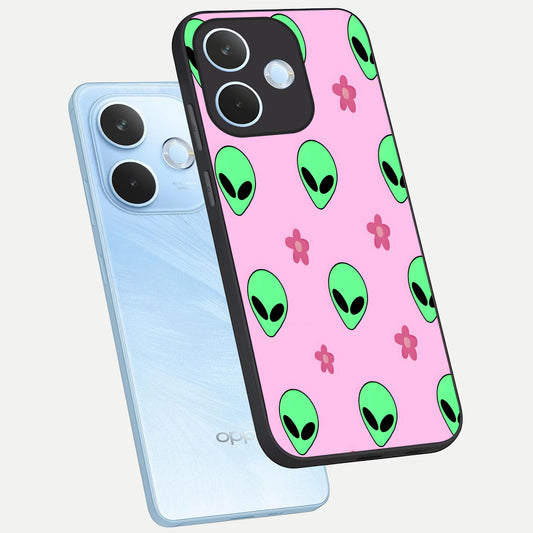  Cosmic Cute Crush phone case For Oppo Reno 15 Pro mini showing premium glass back cover with detailed artwork