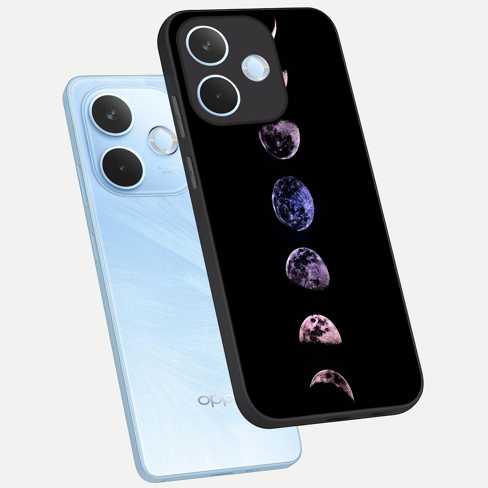  Crimson All Planets phone case For Oppo Reno 15 Pro mini showing premium glass back cover with detailed artwork