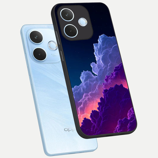  Dreamy Cloud Skies phone case For Oppo Reno 15 Pro mini showing premium glass back cover with detailed artwork