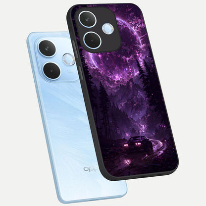  Eternal Cosmic Drive phone case For Oppo Reno 15 Pro mini showing premium glass back cover with detailed artwork