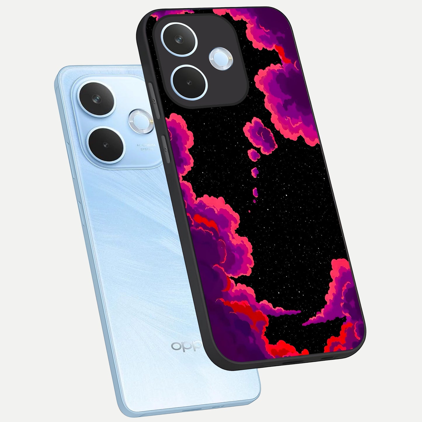  Galaxy Dream Frame phone case For Oppo Reno 15 Pro mini showing premium glass back cover with detailed artwork