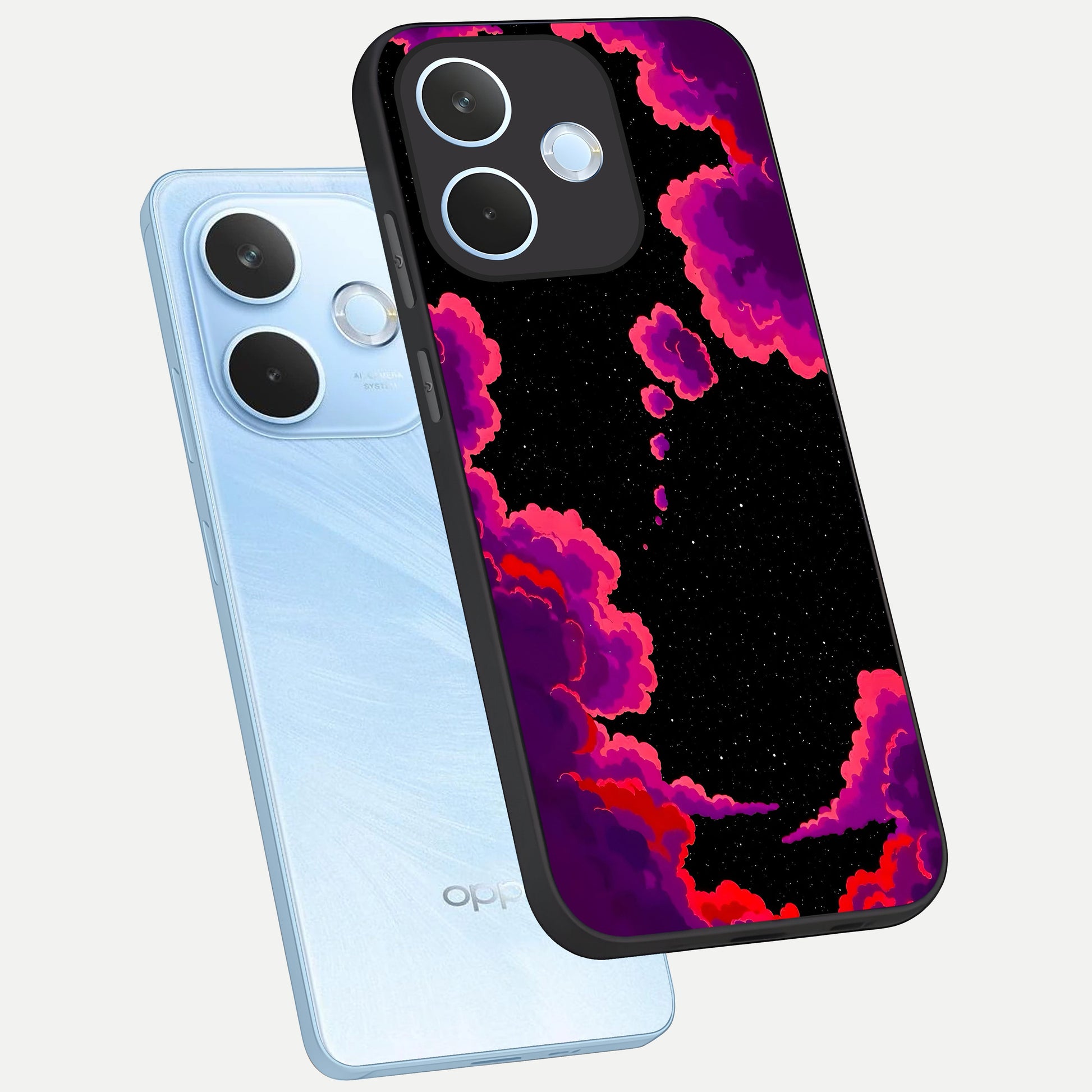  Galaxy Dream Frame phone case For Oppo Reno 15 Pro mini showing premium glass back cover with detailed artwork