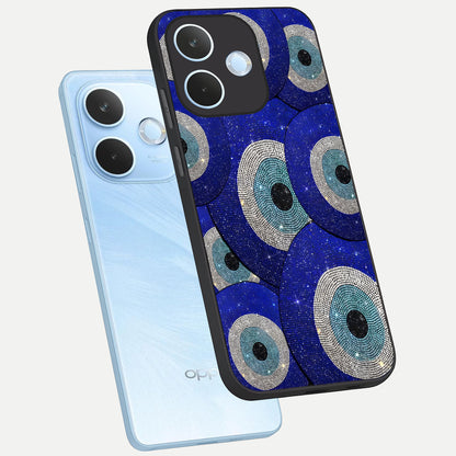  Galaxy Eye Flow phone case For Oppo Reno 15 Pro mini showing premium glass back cover with detailed artwork