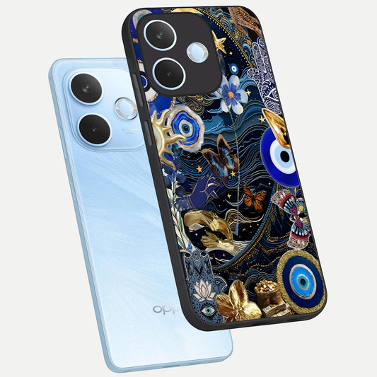  Golden Moon Magic phone case For Oppo Reno 15 Pro mini showing premium glass back cover with detailed artwork