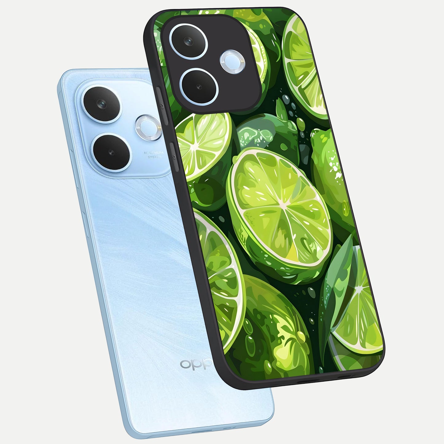  Green Kawasaki phone case For Oppo Reno 15 Pro mini showing premium glass back cover with detailed artwork
