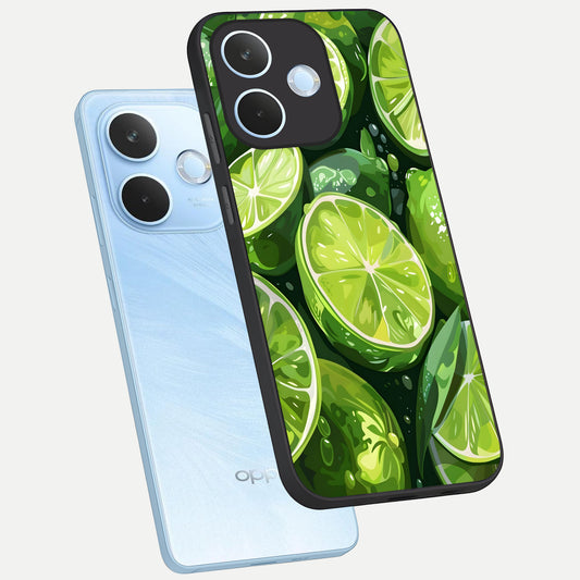  Green Kawasaki phone case For Oppo Reno 15 Pro mini showing premium glass back cover with detailed artwork