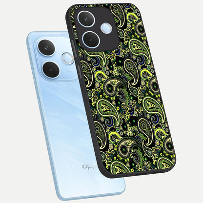  Green Lemon phone case For Oppo Reno 15 Pro mini showing premium glass back cover with detailed artwork