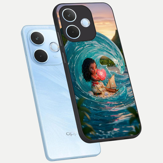  Heart of Ocean phone case For Oppo Reno 15 Pro mini showing premium glass back cover with detailed artwork