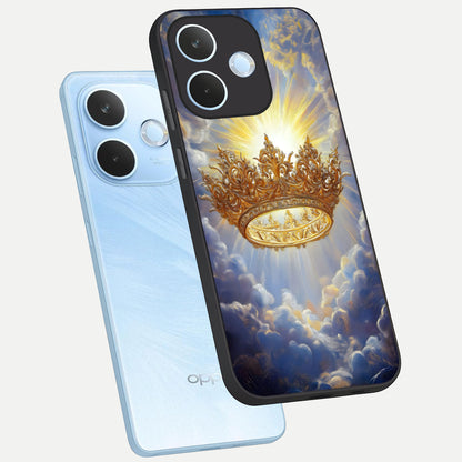  Heavenly Crown Light phone case For Oppo Reno 15 Pro mini showing premium glass back cover with detailed artwork