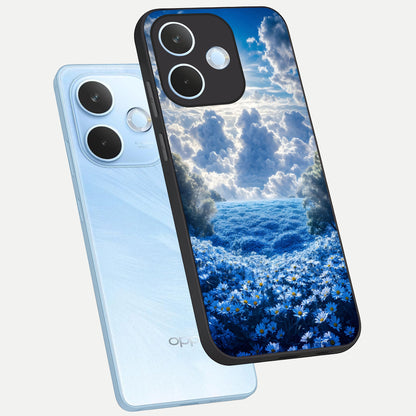  Heavenly Daisy Horizon phone case For Oppo Reno 15 Pro mini showing premium glass back cover with detailed artwork