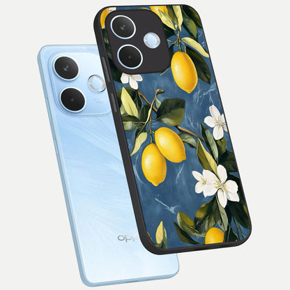  Lemon Dream Garden phone case For Oppo Reno 15 Pro mini showing premium glass back cover with detailed artwork