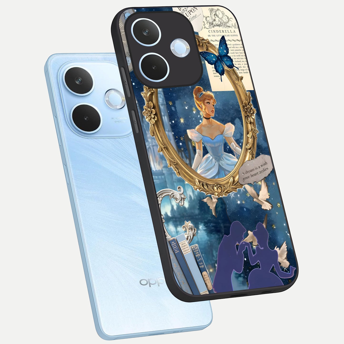 Midnight Queen phone case For Oppo Reno 15 Pro mini showing premium glass back cover with detailed artwork