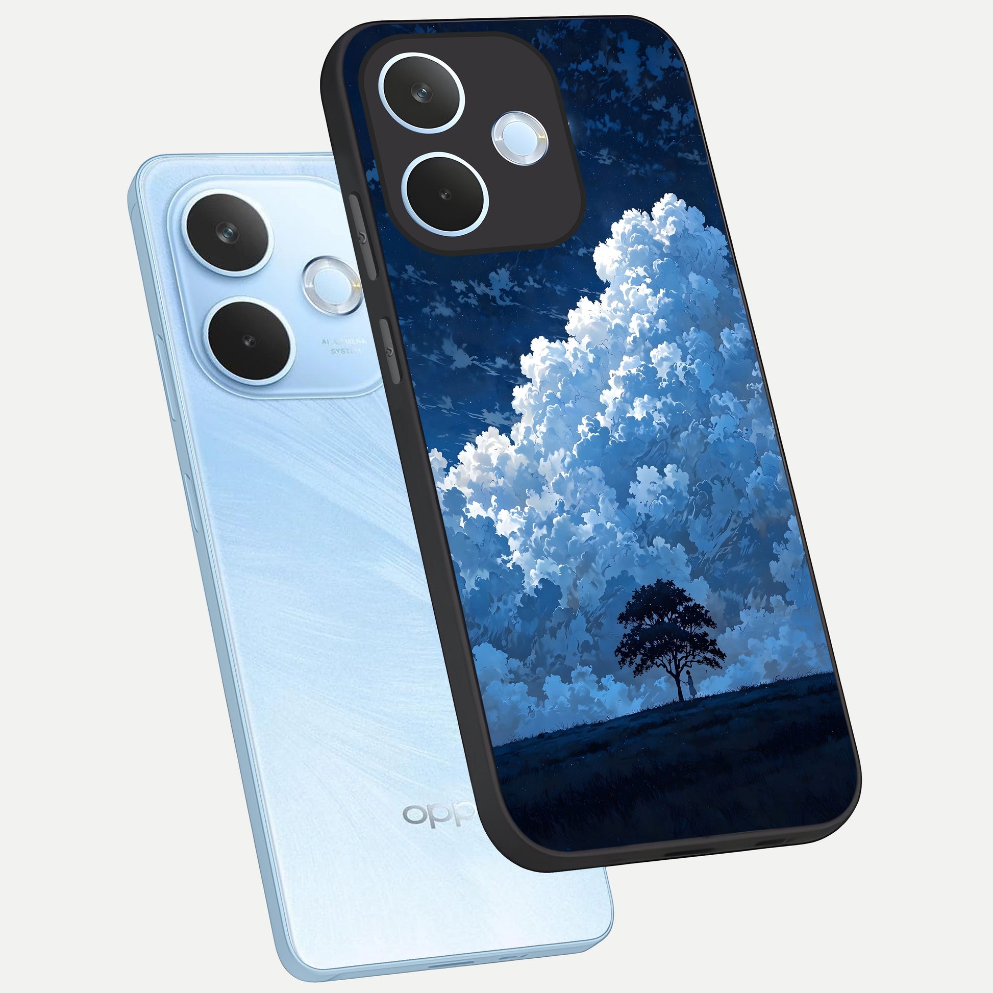  Midnight Sky Serenity phone case For Oppo Reno 15 Pro mini showing premium glass back cover with detailed artwork