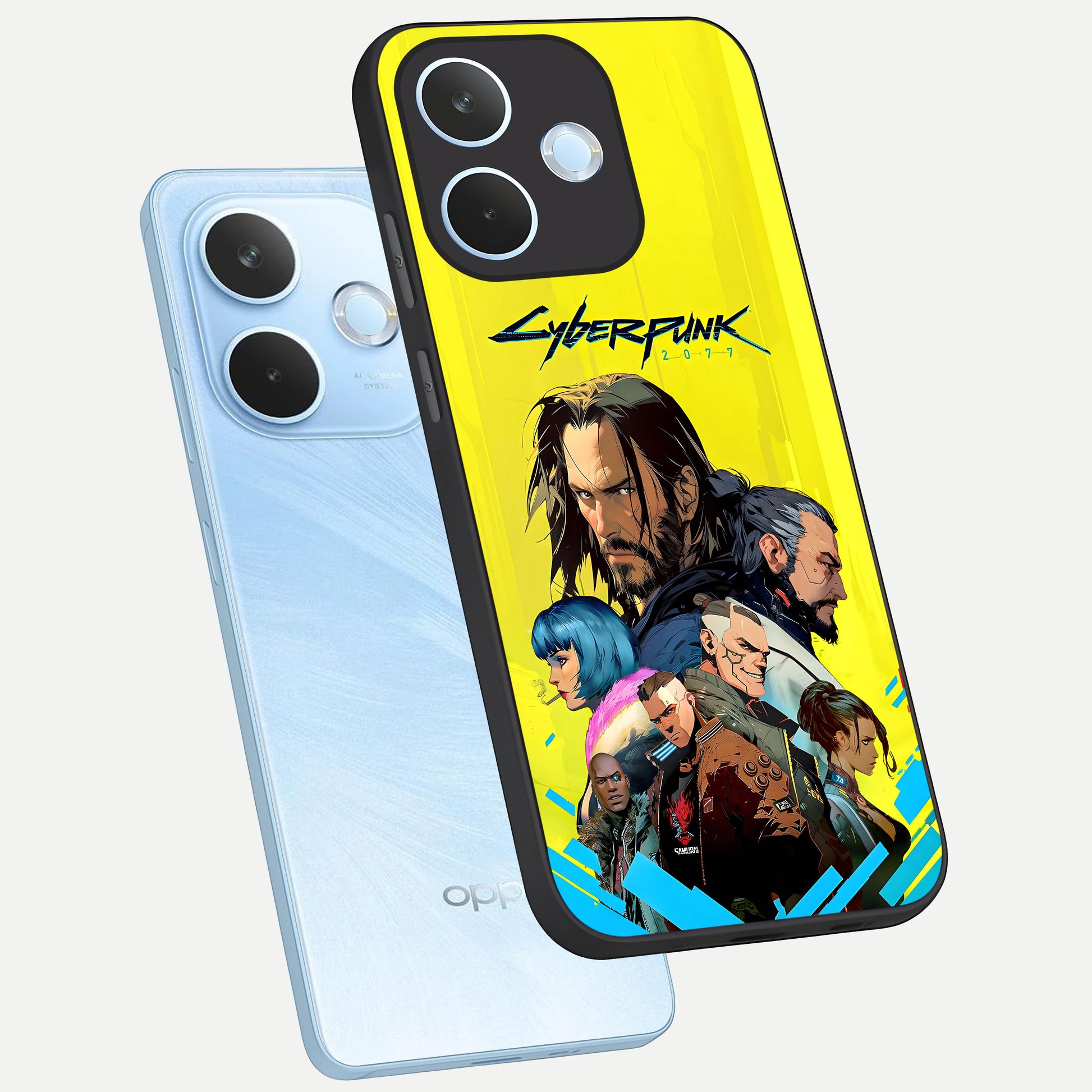  Neon Rebel Genesis phone case For Oppo Reno 15 Pro mini showing premium glass back cover with detailed artwork