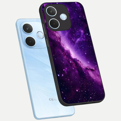  Purple Shade Sky phone case For Oppo Reno 15 Pro mini showing premium glass back cover with detailed artwork
