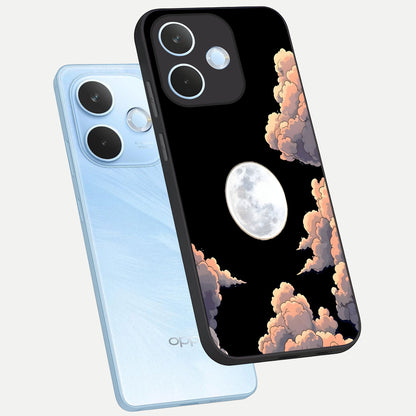  Shade Cloud Moon phone case For Oppo Reno 15 Pro mini showing premium glass back cover with detailed artwork