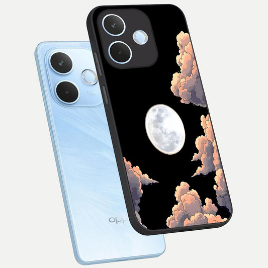  Shade Cloud Moon phone case For Oppo Reno 15 Pro mini showing premium glass back cover with detailed artwork