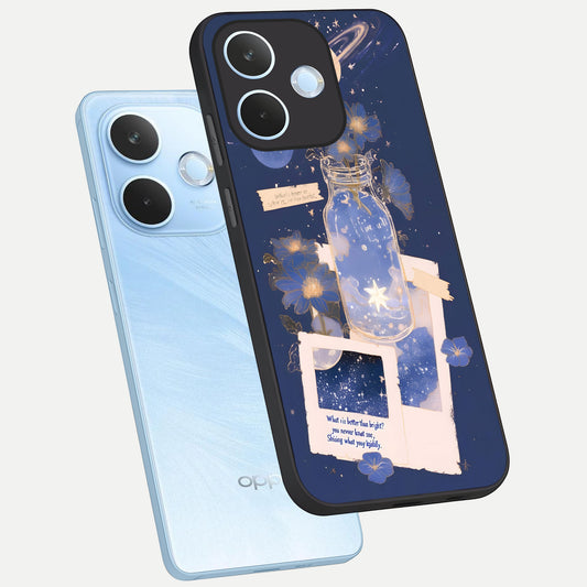 Starlit Cosmic Jar phone case For Oppo Reno 15 Pro mini showing premium glass back cover with detailed artwork