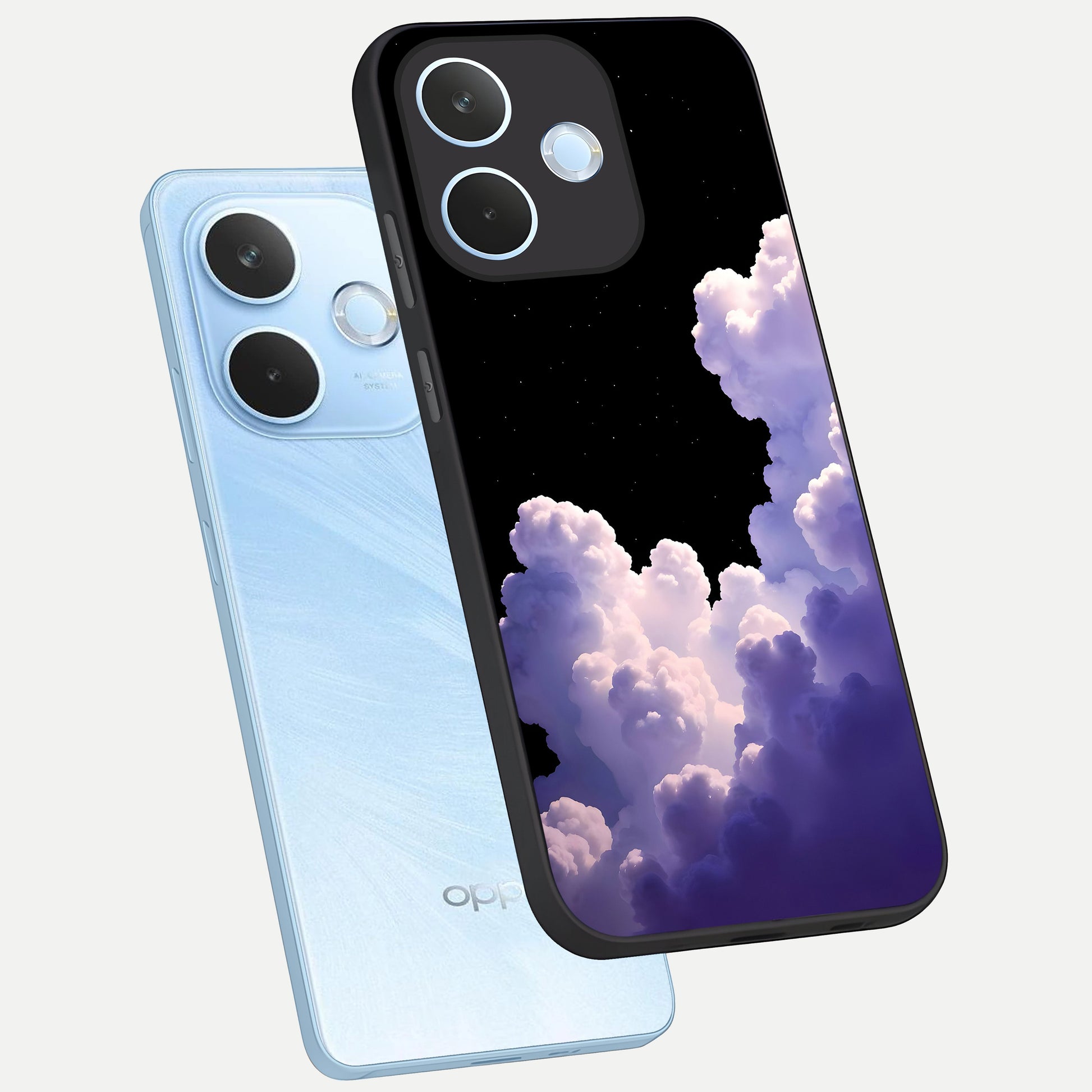  Starlit Night Whispers phone case For Oppo Reno 15 Pro mini showing premium glass back cover with detailed artwork