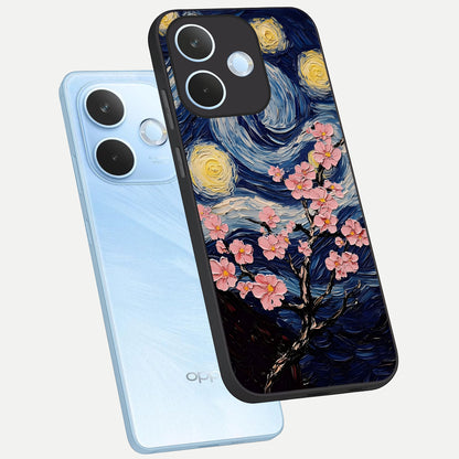  Van Gogh Scenery phone case For Oppo Reno 15 Pro mini showing premium glass back cover with detailed artwork