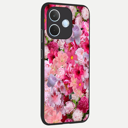  Bloom Crush Fantasy back cover For Oppo Reno 15 Pro mini slim fit glass case with vibrant aesthetic design