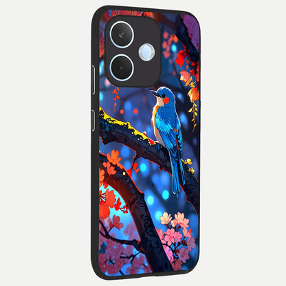  Blooming Water Drift back cover For Oppo Reno 15 Pro mini slim fit glass case with vibrant aesthetic design