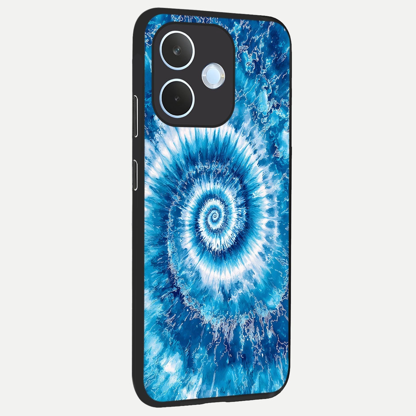  Blue Galaxy Wave back cover For Oppo Reno 15 Pro mini slim fit glass case with vibrant aesthetic design