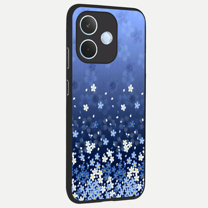  Blue Starry back cover For Oppo Reno 15 Pro mini slim fit glass case with vibrant aesthetic design