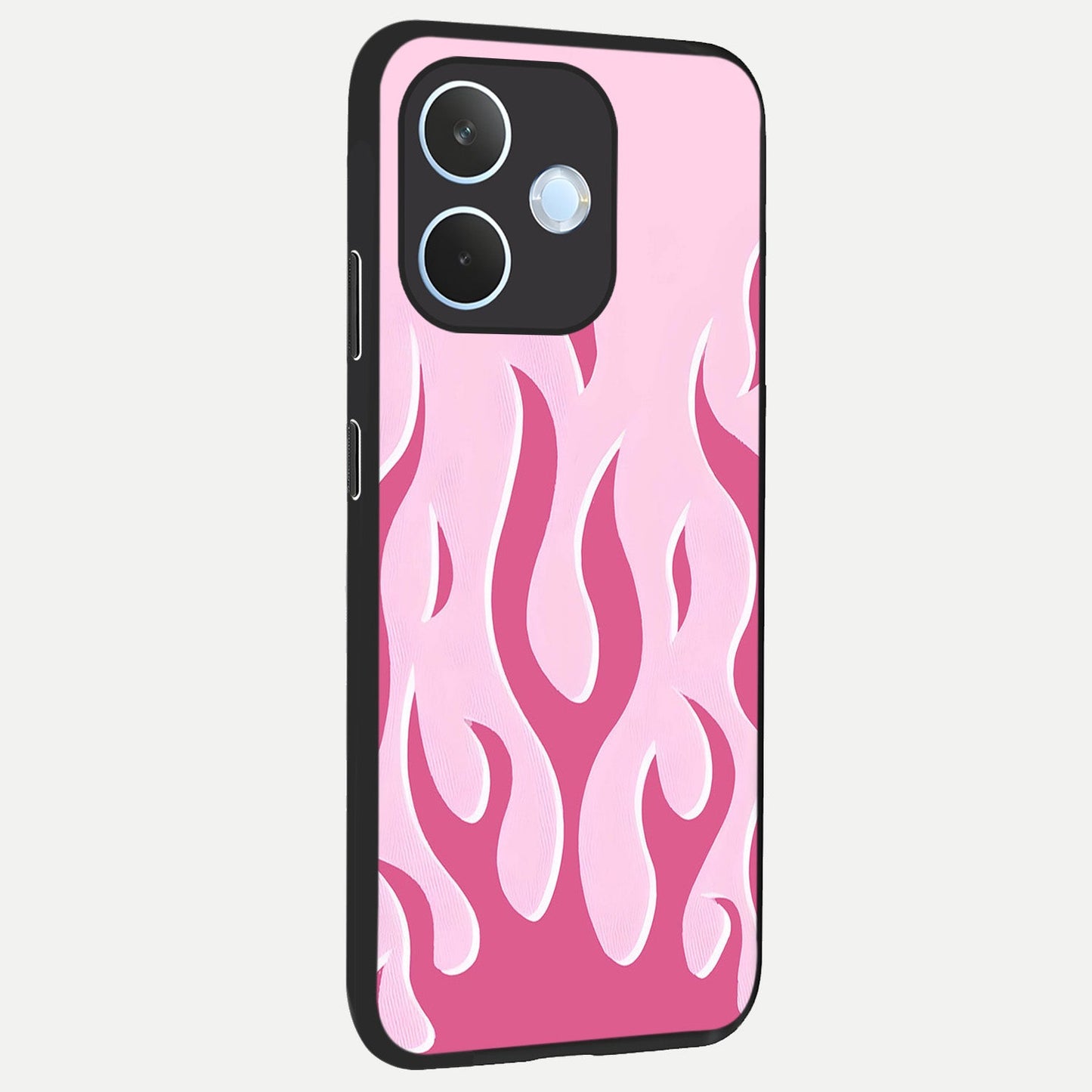  Blush Flame Energy back cover For Oppo Reno 15 Pro mini slim fit glass case with vibrant aesthetic design