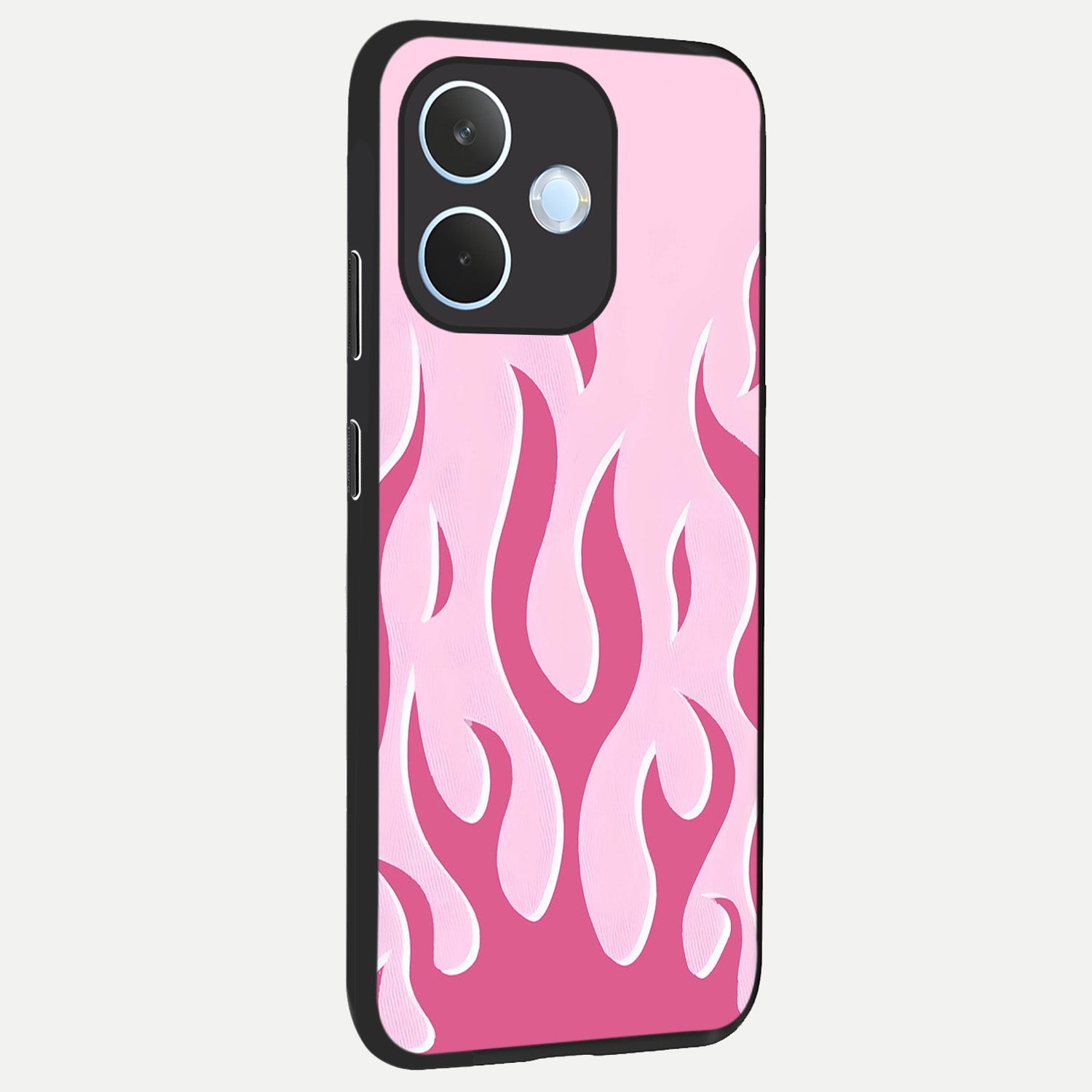  Blush Flame Energy back cover For Oppo Reno 15 Pro mini slim fit glass case with vibrant aesthetic design